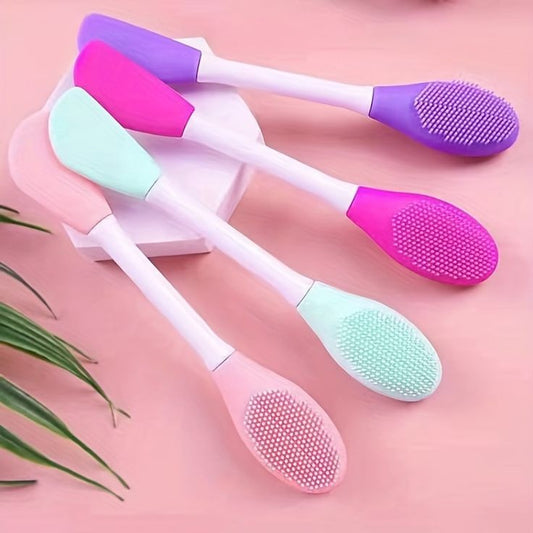 DUAL HEADED SILICONE MASK AND CLEANSING BRUSH