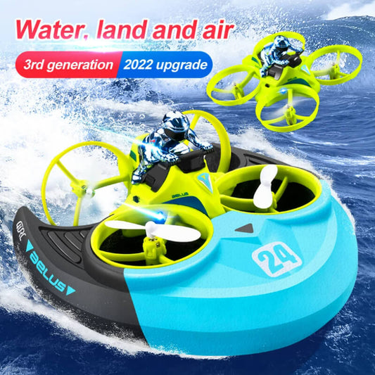 3IN1 4DRC REMOTE CONTROL CAR & BOAT V24 DRONE